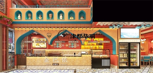 盐池金巴依餐厅设计装修效果图鉴赏|盐池餐厅设计装修公司