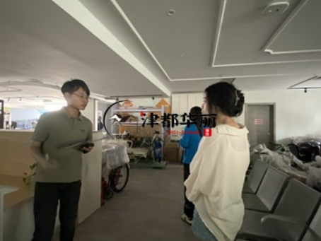 盐池装修公司|盐池鑫乐康养店改造设计装修项目现场勘察