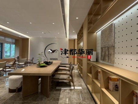 盐池装修公司|盐池望远民生售楼部展厅装修设计实景