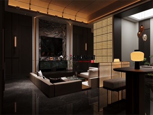 盐池会所装修设计项目|津都华丽设计