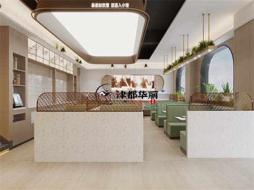 盐池餐厅装修设计项目|津都华丽设计